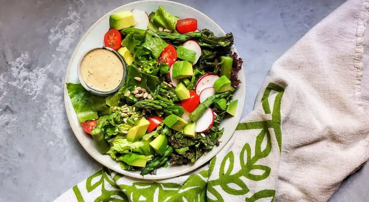 green salad calories with dressing Green Goddess Dressing
