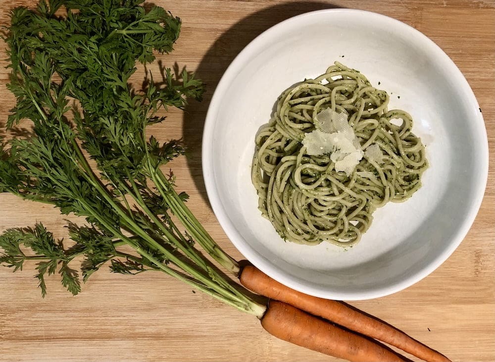 Featured image for “Farmers Market Carrot Top Pesto”