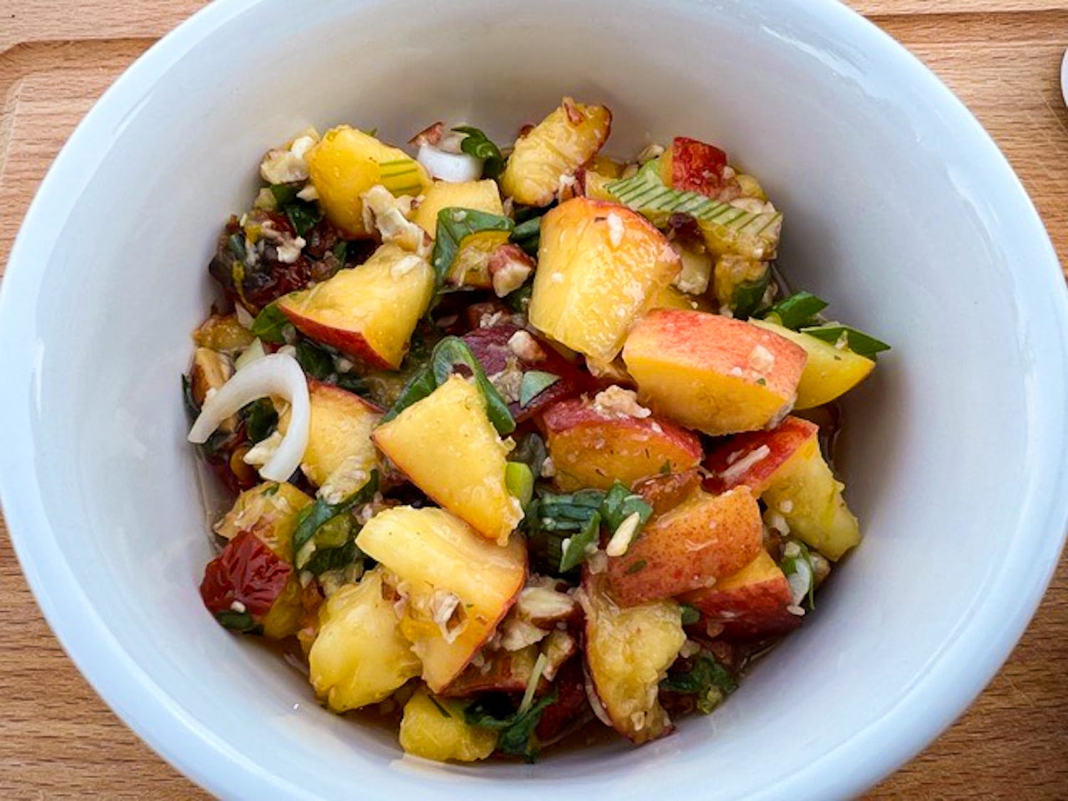 Featured image for “Roasted Peach, Pepper, and Pecan Salsa”