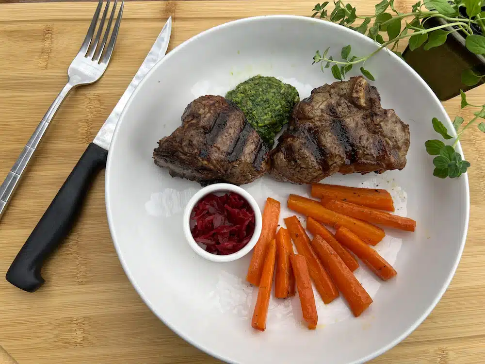 Featured image for “Pan-Seared Lamb Chops with Herb Pesto”